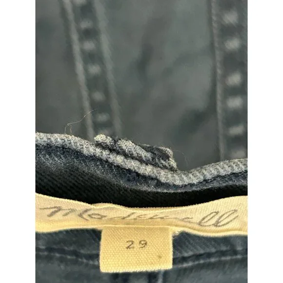 LOT 2 Madewell Size 29 The Perfect Vintage Fatigue Short Desert Green & Blue - Picture 4 of 16